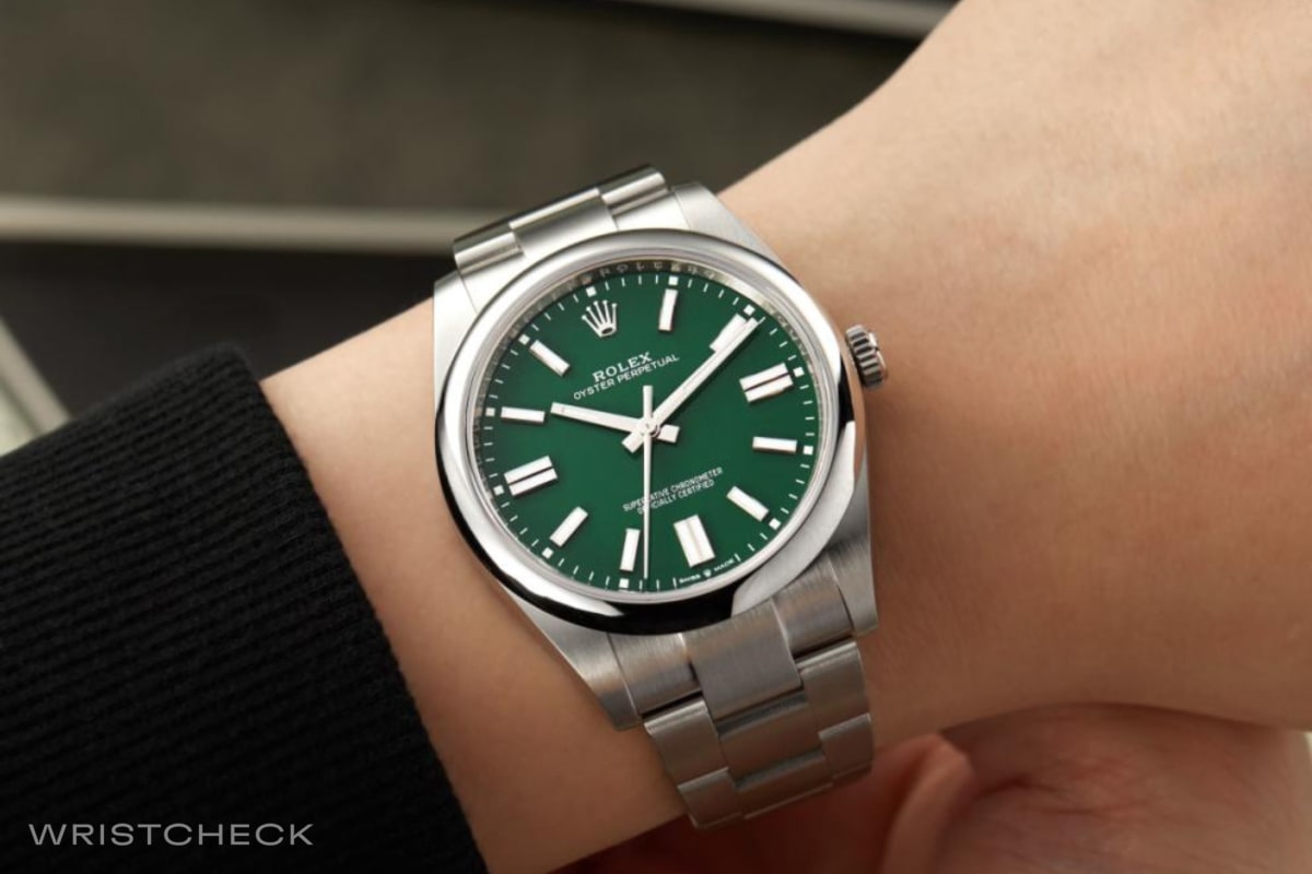 Rolex Oyster Perpetual 41 Stainless Steel Green Dial