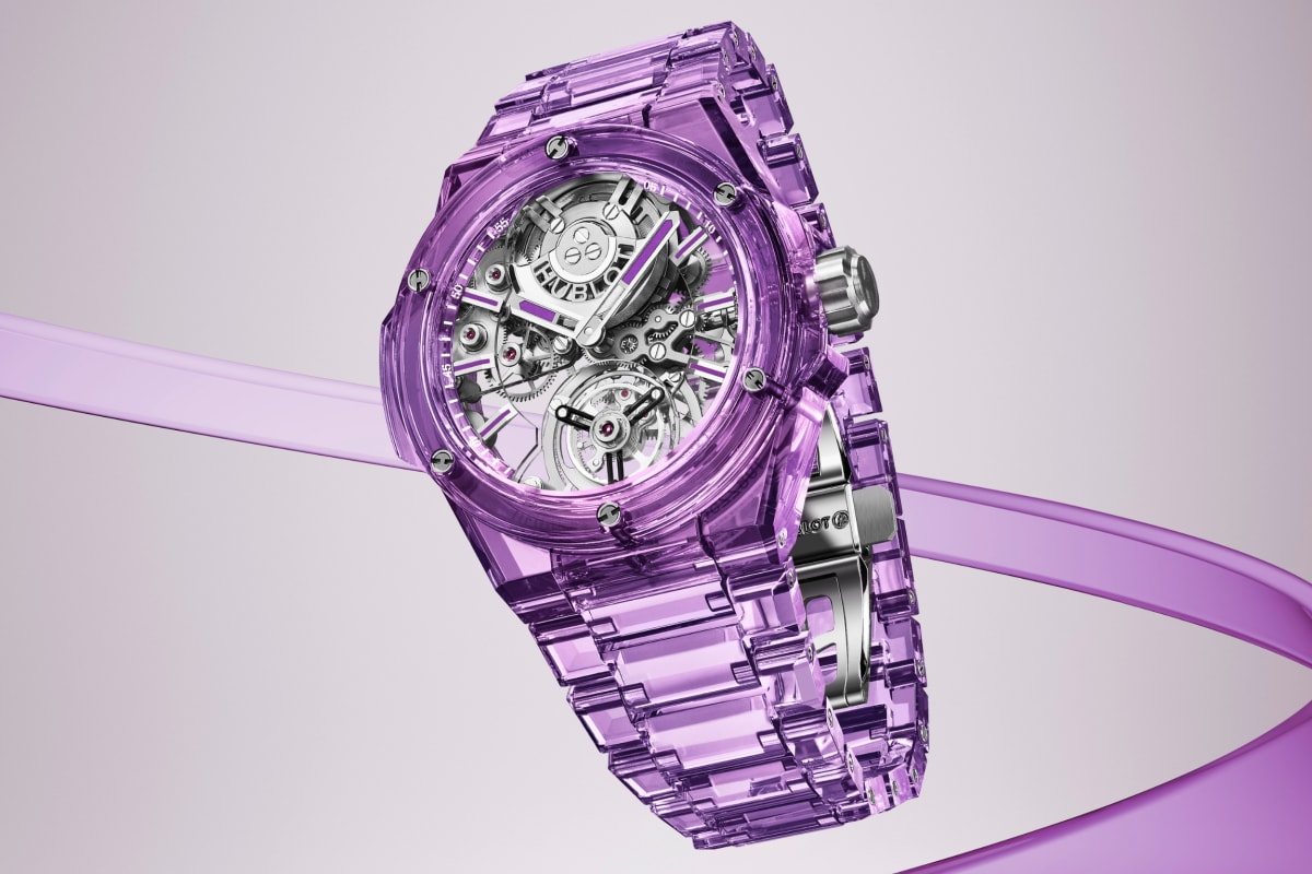 Hublot Big Bang Integrated Tourbillon Purple Sapphire