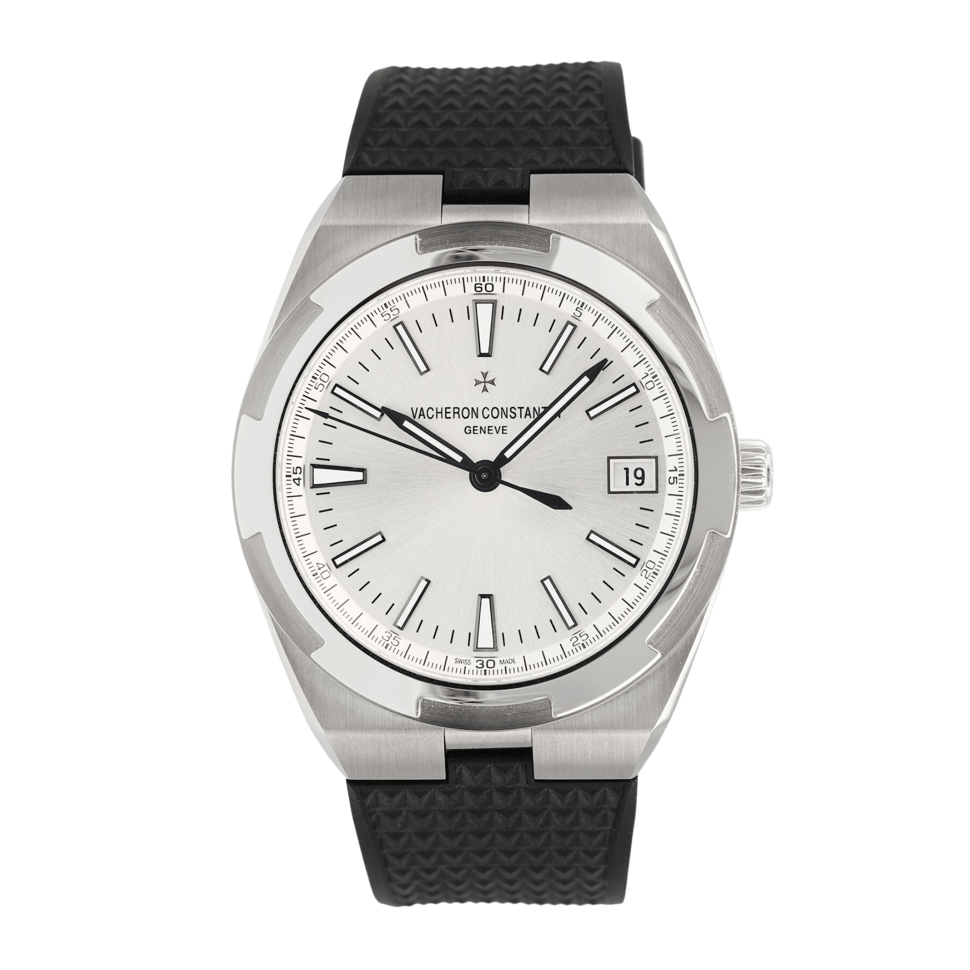 Photo of Overseas Date Stainless Steel Silver Dial