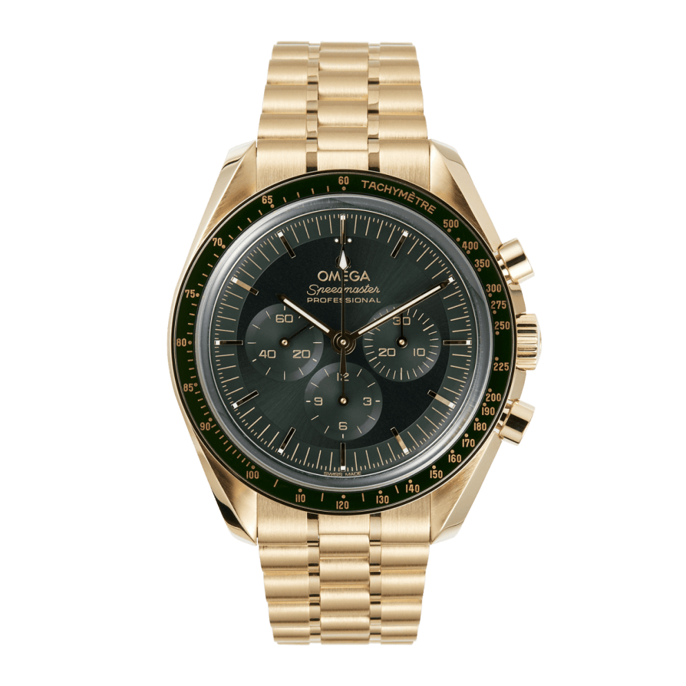 Photo of Speedmaster Moonwatch Chronograph Moonshine Gold Green Dial