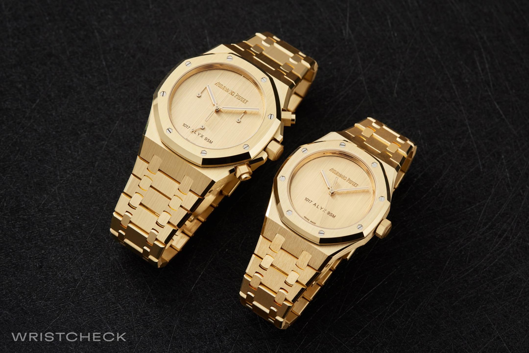 Audemars Piguet’s Royal Oak Selfwinding Chronograph 41mm (left); and Royal Oak Selfwinding 37mm (right)