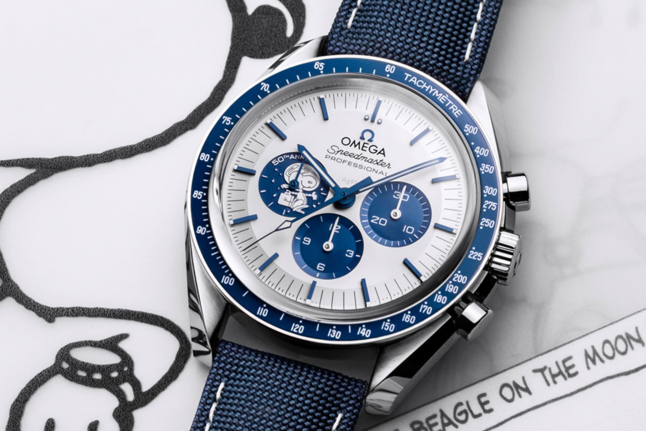 Omega Speedmaster Silver Snoopy Award 50th Anniversary Photo: Omega