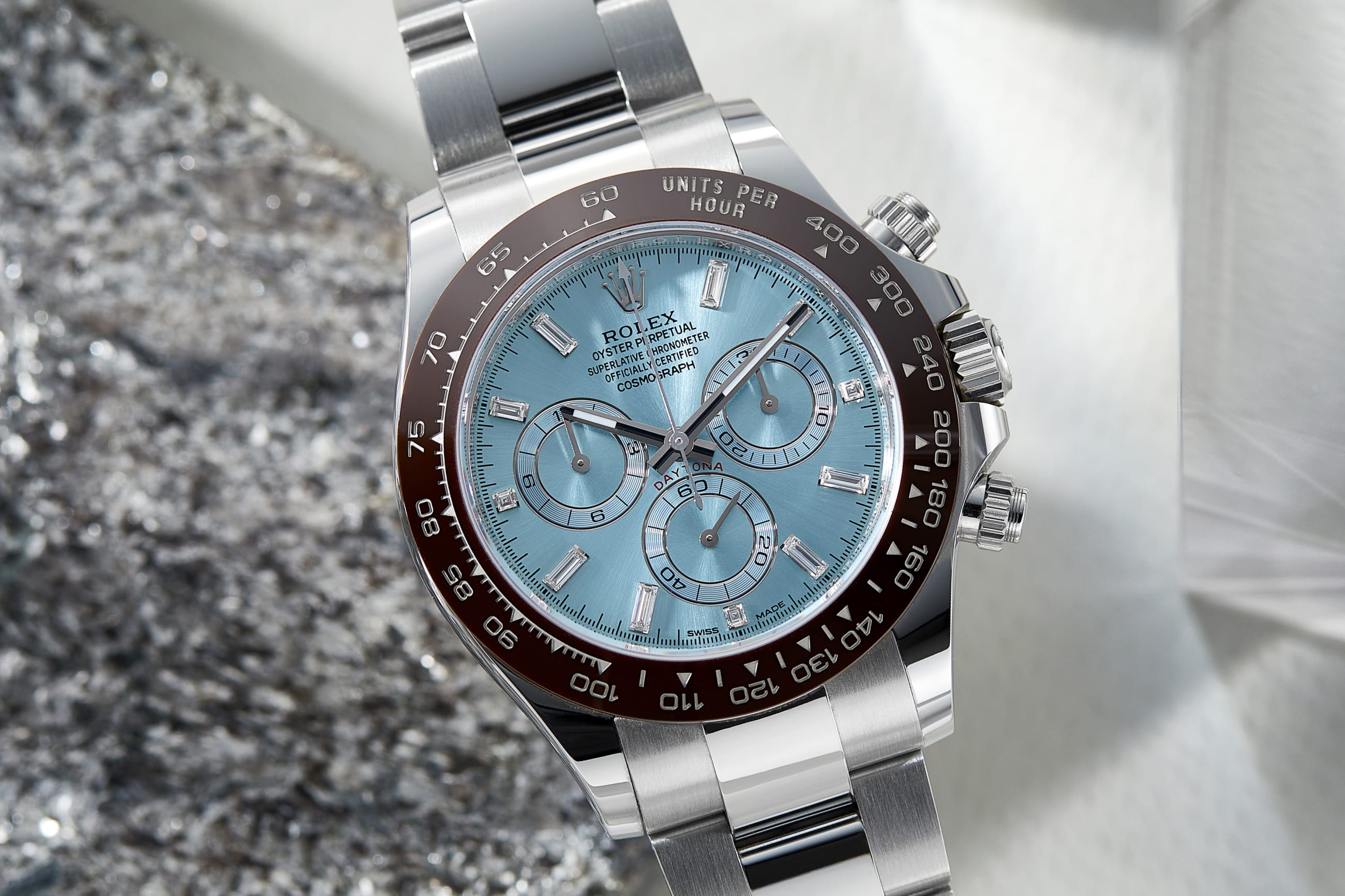 Rolex Daytona Platinum Blue Dial Watches