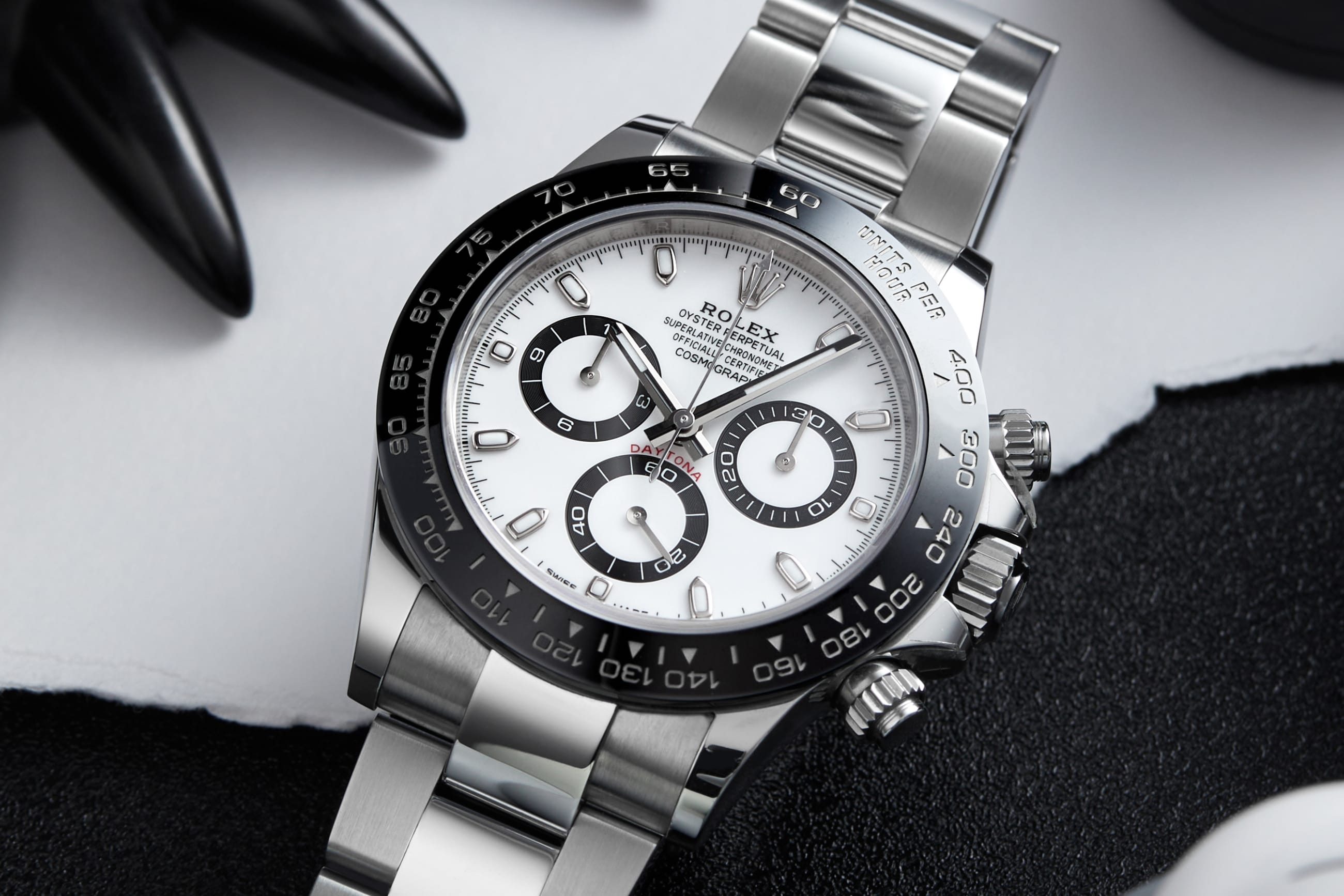 Rolex Daytona Stainless Steel White Dial Watches