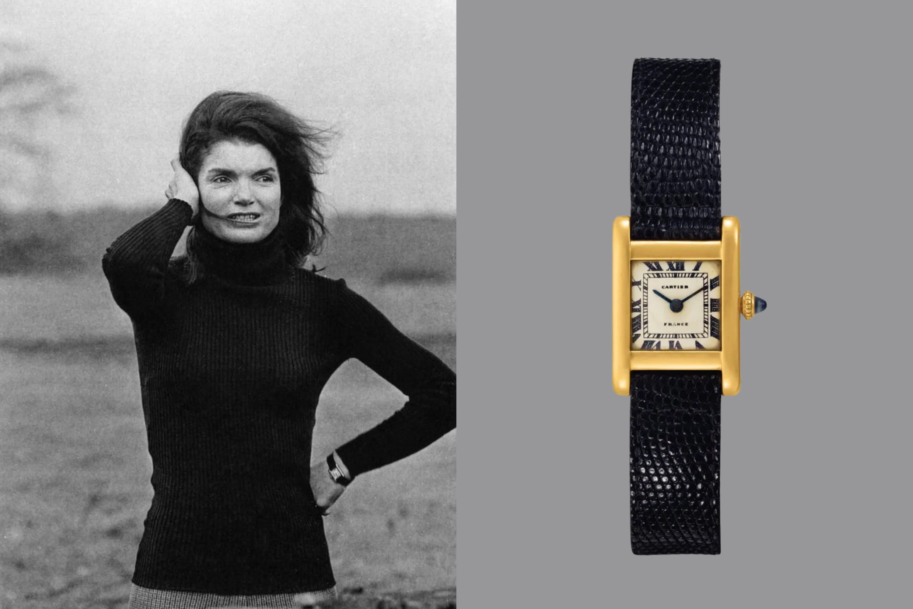 Jackie Kennedy and her Cartier Tank
