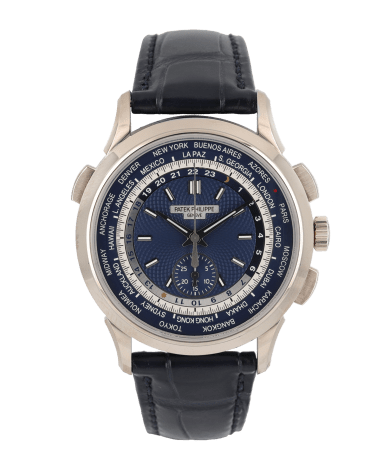  Complications World Time Chronograph White Gold Blue Dial "Hong Kong"