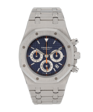 Royal Oak Chronograph Stainless Steel Blue Panda Dial