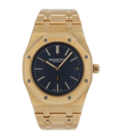 Royal Oak 39 "Jumbo" Extra-Thin Yellow Gold Blue Dial