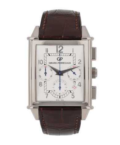 Vintage 1945 Chronograph White Gold White Dial