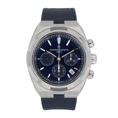 Overseas Chronograph Stainless Steel Blue Dial