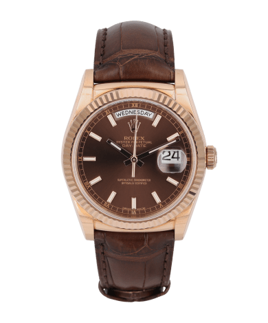 Day-Date 36 Rose Gold Chocolate Dial