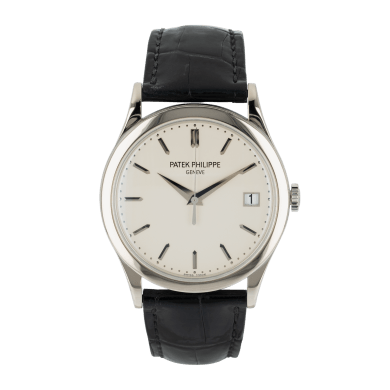 Calatrava 38 White Gold Silver Dial