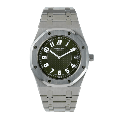 Royal Oak 39 "Jumbo" Italia Stainless Steel Green Dial