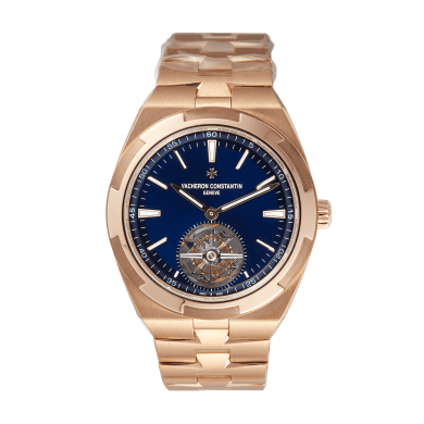 Overseas Tourbillon Rose Gold Blue Dial