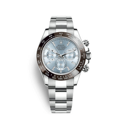 Daytona Platinum Baguette Diamonds Ice Blue Dial