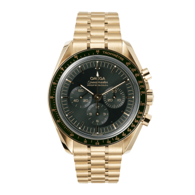 Speedmaster Moonwatch Professional 42 Yellow Gold Green Dial