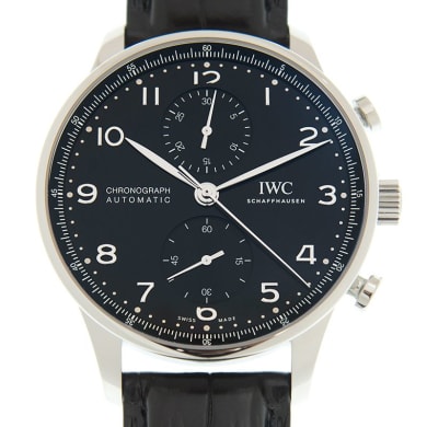 Portugieser Chronograph Stainless Steel Black Dial