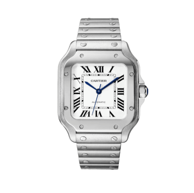 Santos de Cartier 35 Stainless Steel Silver Dial