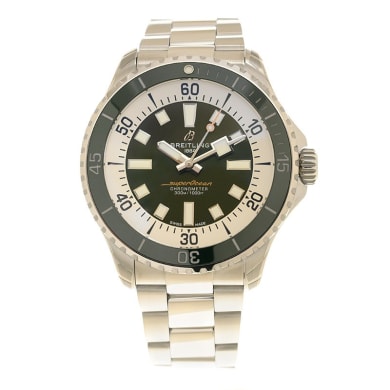 Superocean 44 Stainless Steel Green Dial