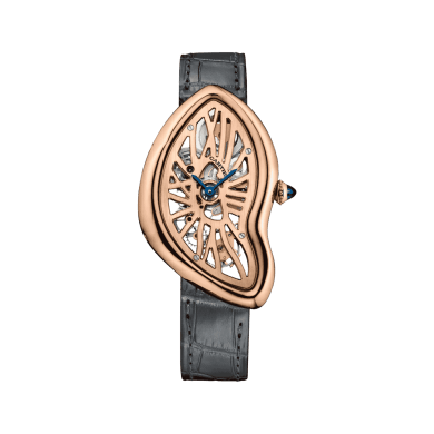 Crash de Cartier 28 Rose Gold Skeleton Dial