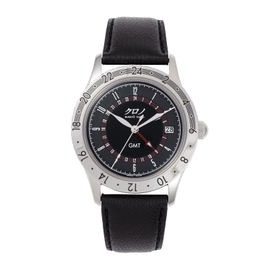 GMT 1 Stainless Steel Black Dial