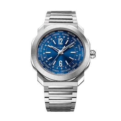 Octo Roma Stainless Steel Blue Dial
