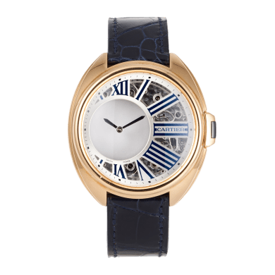 Clé de Cartier 41 Mysterious Hours Rose Gold Skeleton Dial