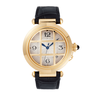 Pasha de Cartier 41 Yellow Gold White Dial