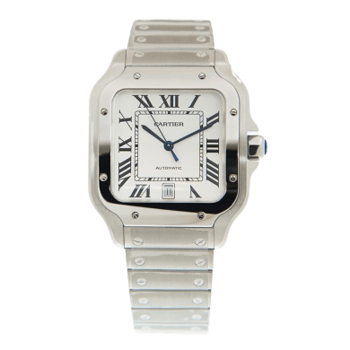 Santos de Cartier 40 Stainless Steel Silver Dial
