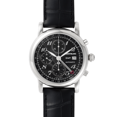 Star 42 Traditional Chronograph GMT Stainless Steel Black Dial