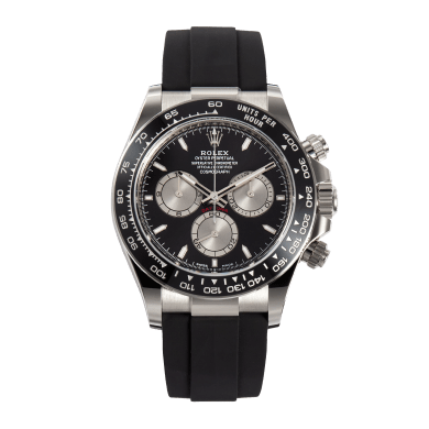 Daytona White Gold Oysterflex Black Dial