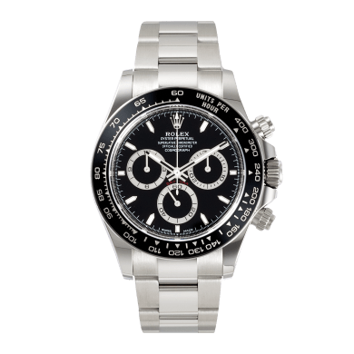 Daytona Stainless Steel Black Dial