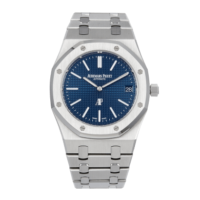 Royal Oak "Jumbo" Extra-Thin "50th Anniversary" Stainless Steel Blue Dial