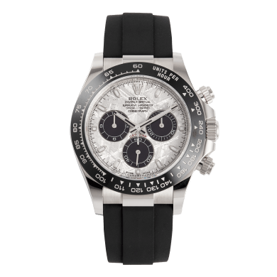 Daytona White Gold Oysterflex Meteorite Dial