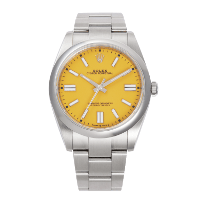 Oyster Perpetual 41 Stainless Steel Yellow Dial