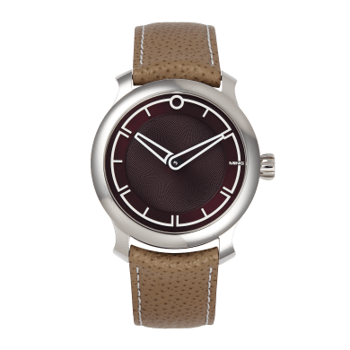 17.09 Stainless Steel Burgundy Dial