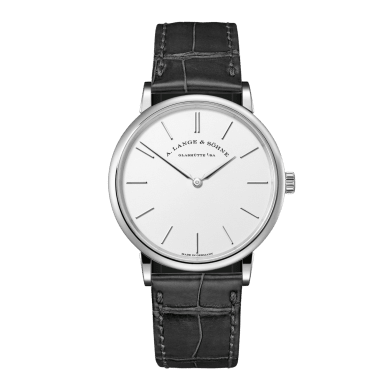 Saxonia Thin 37 White Gold Silver Dial