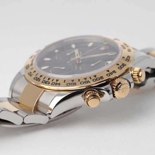 Daytona Yellow Gold & Stainless Steel Black Dial condition photo