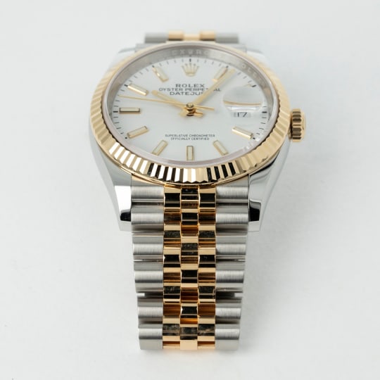 Datejust Two-toned White Dial condition photo