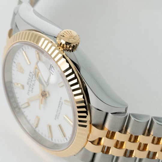 Datejust Two-toned White Dial condition photo