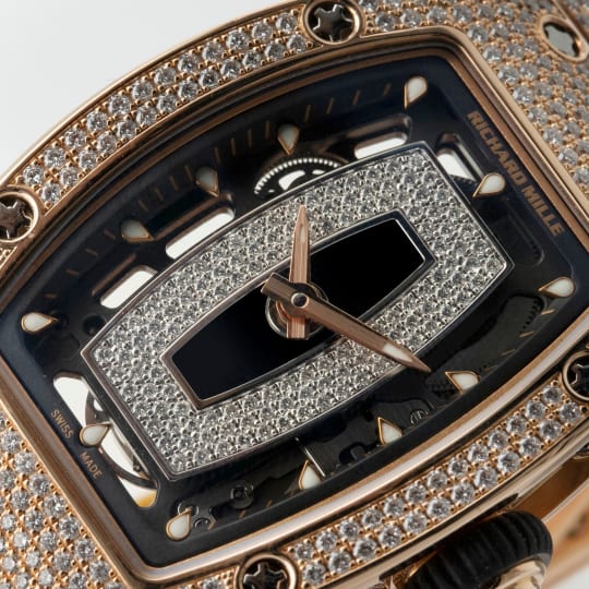 RM07-01 Rose Gold Onyx dial with Diamonds condition photo