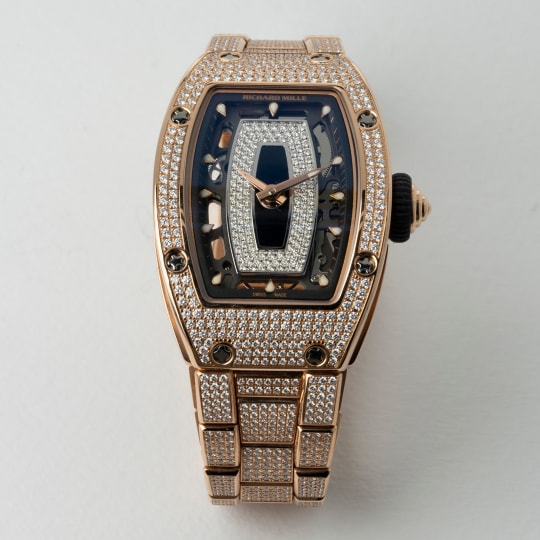 RM07-01 Rose Gold Onyx dial with Diamonds condition photo