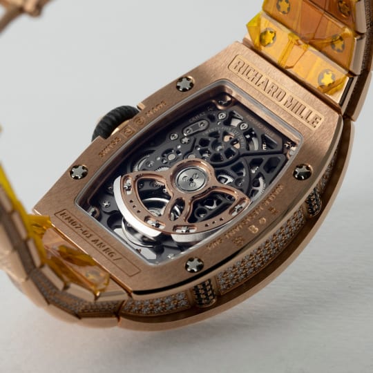 RM07-01 Rose Gold Onyx dial with Diamonds condition photo