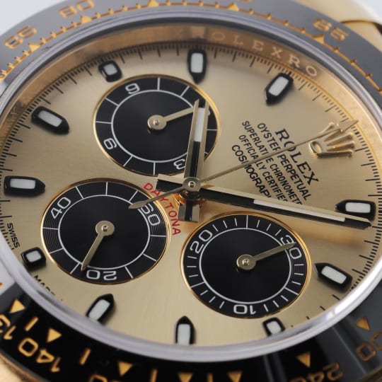 Cosmograph Daytona Yellow Gold On Oysterflex condition photo