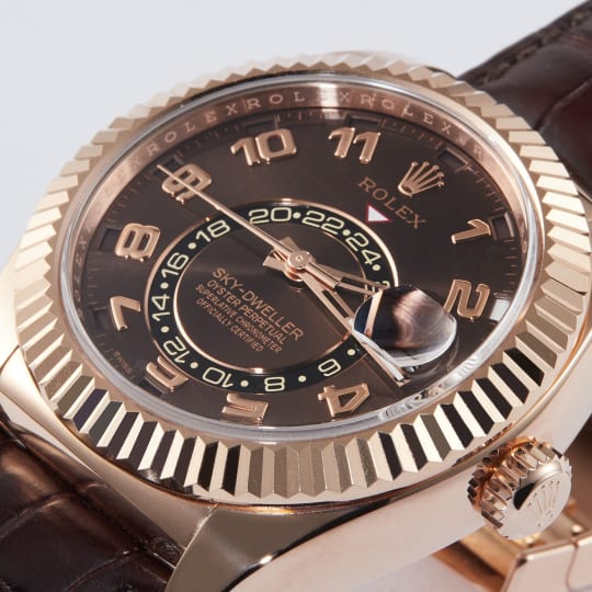 Sky-Dweller Everose Gold Chocolate Dial condition photo