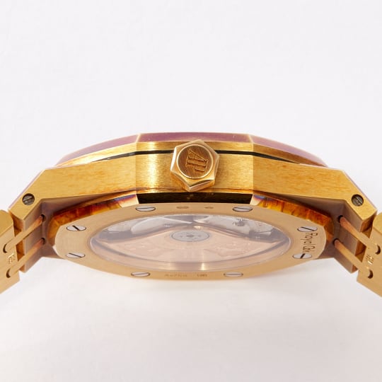 Royal Oak Selfwinding Yellow Gold Blue Dial condition photo