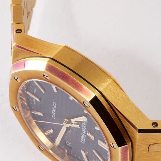 Royal Oak Selfwinding Yellow Gold Blue Dial condition photo