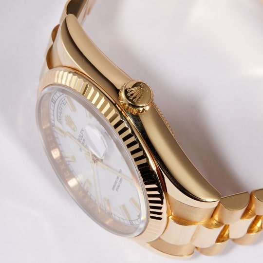 Day-Date Yellow Gold White Dial condition photo