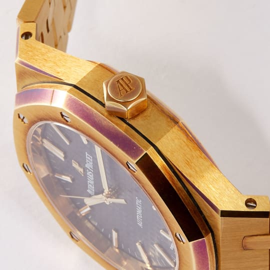 Royal Oak Selfwinding Yellow Gold Blue Dial condition photo