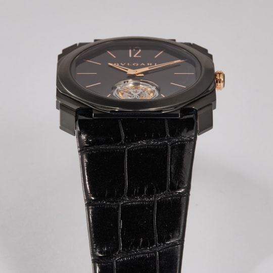 Octo Tourbillon Ultranero Titanium Black Dial condition photo